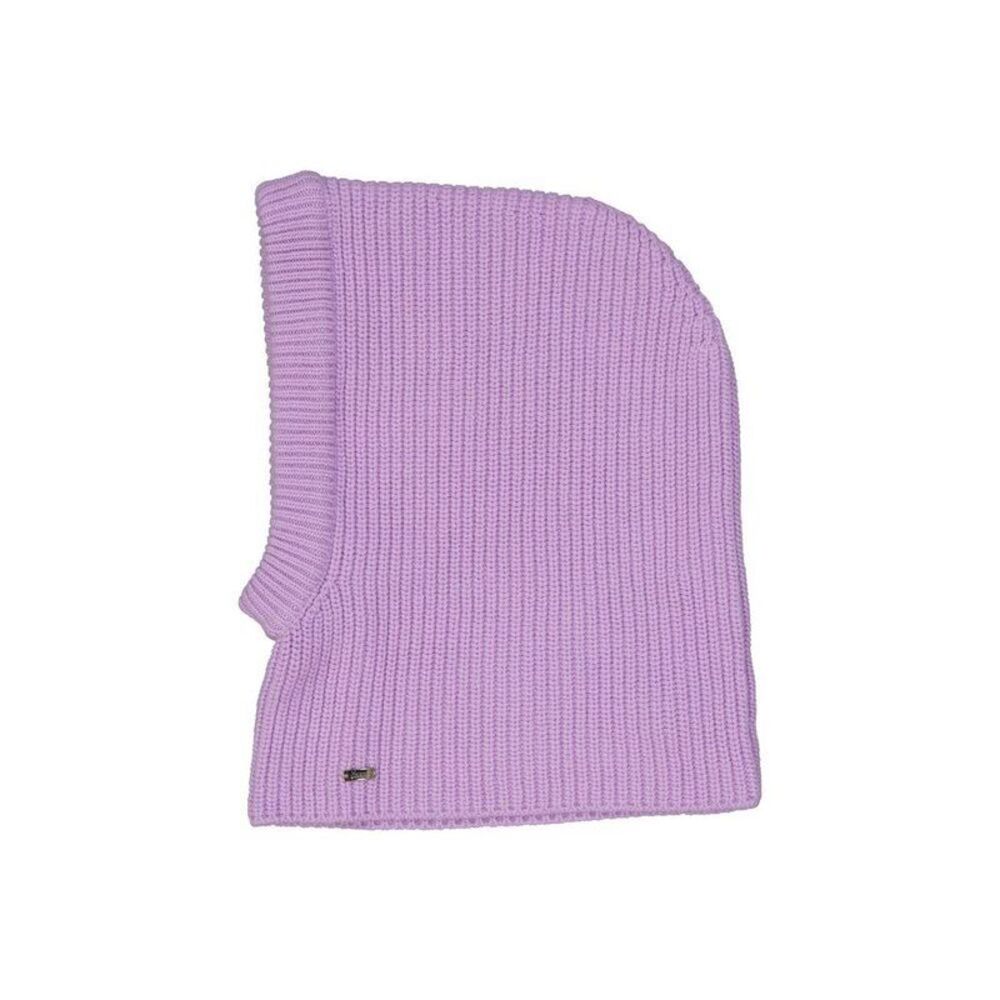 Herno Wool Ribbed Knit Beanie Women Purple Hats